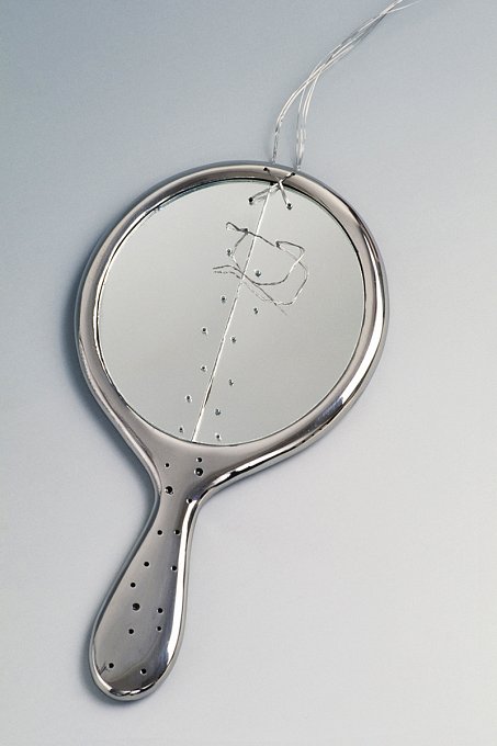 Possession,cast stainless steel, mirror, stainless steel wire.