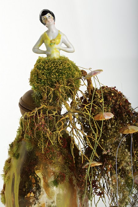 Miss Bliss, Reminisce (detail),mixed media assemblage